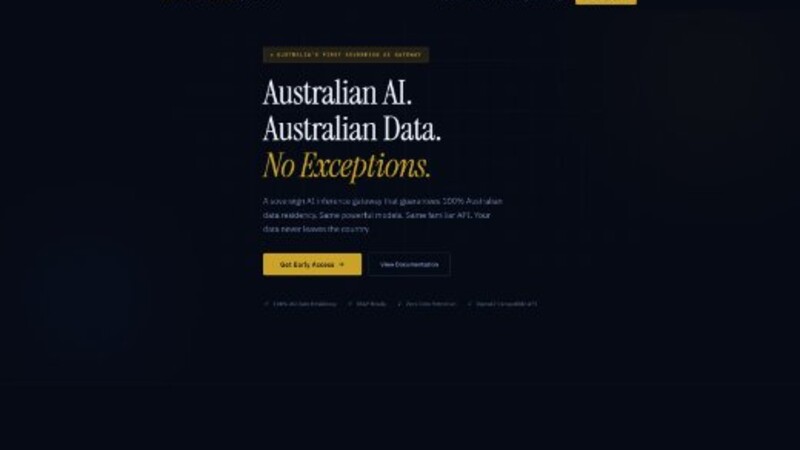 AU Data Residency screenshot